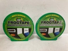 QTY OF FROGTAPE ITEMS TO INCLUDE FROGTAPE DROP CLOTH PADS (3 PACK)