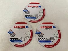 QTY OF ASSORTED WHEEL CUTOFF WHEELS TO INCLUDE LENOOX METAL MAX 230 X 2.1 DIAMOND EDGE METAL CUTTER