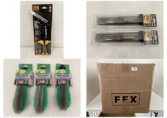 BOX OF ASSORTED ITEMS TO INCLUDE TURTLE WAX WHEEL WIZARD EASY CLEAN CAR BRUSHES