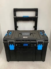 OX TOOL TREK CART BASE UNIT IN BLACK/BLUE - SIZE 597X427X662MM - RRP £129