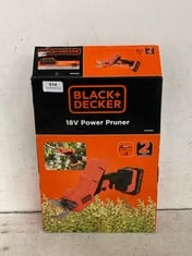 BLACK + DECKER 18V POWER PRUNER - MODEL NO. BCPP18D1 - RRP £138