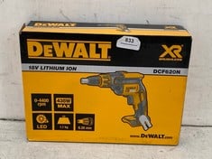 DEWALT 18V LITHIUM ION DRYWALL SCREWDRIVER - MODEL NO. DCF620N - RRP £159