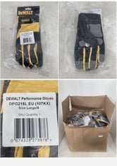 BOX OF DEWALT PERFORMANCE GLOVES TO INCLUDE SIZE LARGE