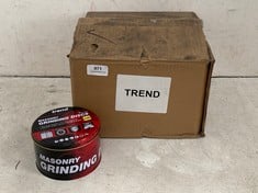 BOX OF 80 X TREND MASONRY GRINDING DISCS - SIZE 115X 6X 22.2MM (10 X IN EACH POT)