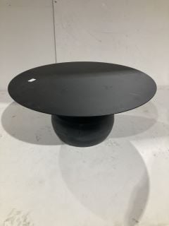 HALLOWOOD FURNITURE BOURTON BLACK METAL COFFEE TABLE RRP £140