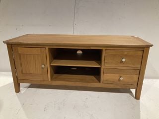 HALLOWOOD FURNITURE HEREFORD OAK LARGE TV UNIT RRP £340