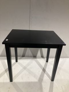 HALLOWOOD FURNITURE LEDBURY SMALL DINING TABLE BLACK RRP £110