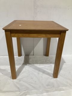 HALLOWOOD FURNITURE HEREFORD SMALL DINING TABLE LIGHT OAK RRP £185.99