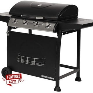 GEORGE FOREMAN 4 BURNER GAS BBQ RRP £219