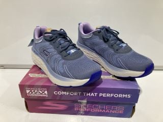 PREMIUM DESIGNER APPAREL TO INCLUDE SKECHERS MAX CUSHIONING TRAINERS TOTAL RRP £120