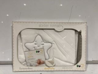 1 X BOX OF ITEMS TO INCLUDE SERENTA EMBROIDERY BEDSPREAD