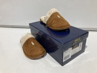 PREMIUM DESIGNER APPAREL TO INCLUDE POLO RALPH LAUREN SLIPPERS UK 3 TOTAL RRP £105