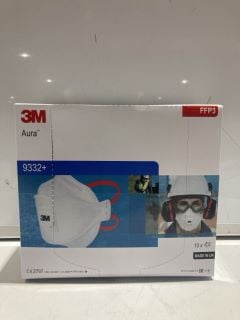 3 X BOXES OF 3M AURA PARTICULATE RESPIRATOR 10 IN A BOX