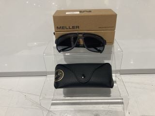 RAY BAN ORANGE SUNGLASSES + A/X BLACK SUNGLASSES + 2X MELLER BROWN SUNGLASSES