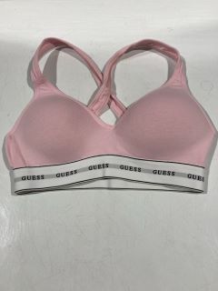 4X GUESS CARRY CROSS BACK PINK SPORTS BRA SIZE XS