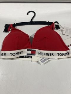 4X TOMMY HILFIGER WOMEN'S PADDED TRIANGLE BRA RRP £128