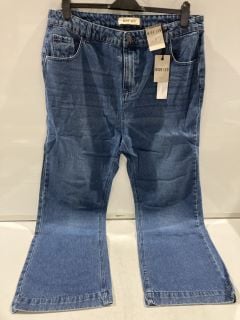 3X LOVE YOURS WIDE LEG LOOSE FIT BLUE JEANS SIZE 20 RRP £90