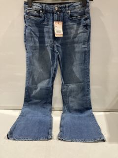 2X MISSGUIDED LIGHT BLUE JEANS SIZE 12 + MISSGUIDED BLUE JEANS SIZE 12 RRP £60