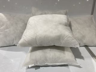 BOX OF PLAIN WHITE PILLOWS