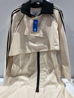 ADIDAS TRENCH COAT  CREAM SIZE 2XL