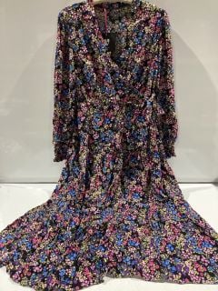 3X BY VERY MULTI FLOWER DRESS SIZE 10 RRP £135