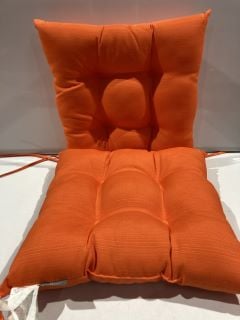 QTY OF PILLOWS INCLUDING ORANGE AND WHITE PILLOWS