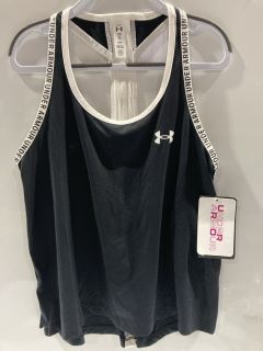 4X UNDER ARMOUR WOMEN'S SPORTS VEST BLACK/WHITE SIZE S RRP £100