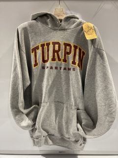 TURPIN SPARTANS LOGO HOODIE + BARBOUR BLUE CHECK SHIRT RRP £86