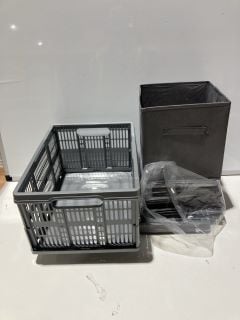 1 X STORAGE ITEMS TO INCLUDE STORAGE BOXES