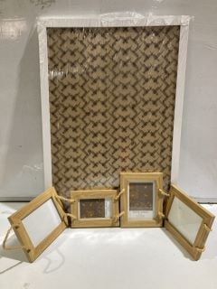 4 X PICTURE FRAMES ASSORTED SIZES