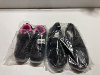 1 X BOX OF CHILDRENS GIRLS SHOES TO INCLUDE BLACK TRAINERS SIZE 11