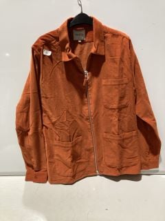 1 X MENS FITS & FRO JACKET ORANGE SIZE L