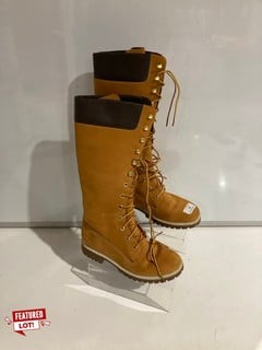 1 X TIMBERLAND WATERPROOF LONG BOOTS TAN SIZE 6.5