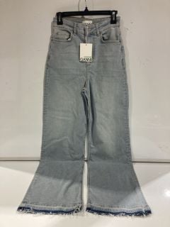 PAIR OF GANNI FRAYED JEANS BLUE SIZE 27