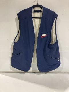 NIKE SUPREME BODY WARMER BLUE SIZE L