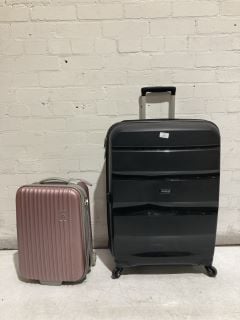 2 X SUITCASES TO INCLUDE AMERICAN TOURISTER BLACK SUITCASE