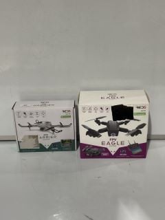 2 X FPV EAGLE DRONE ALSO INCLUDES A RED 5 FPV HARRIER DRONE