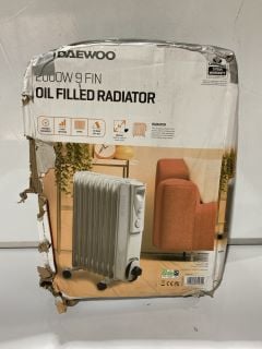 3 X ITEMS TO INCLUDE DAEWOO OIL FILLED RADIATOR