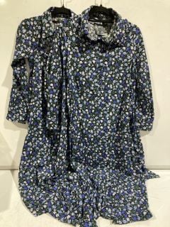 BOX OF DESIGNER CLOTHING TO INCLUDE AX PARIS FLORAL MIDI DRESS SIZE 10