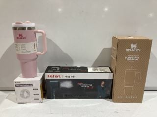 BOX OF ITEMS TO INCLUDE TEFAL CLOTHING STEAMER