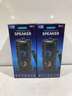 2 X TYPHOON 101 SPEAKERS