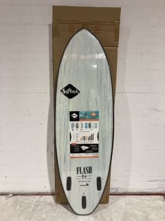 SOFT TECH 6 FT ERIC GEISELMAN FLASH WHITE MARBLE SURFBOARD RRP £389