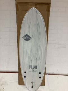 SOFT TECH 5 FT WHITE MARBLE ERIC GEISELMAN FLASH SURFBOARD RRP £349