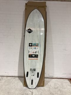 SOFT TECH 6 FT ERIC GEISELMAN FLASH WHITE MARBLE SURFBOARD RRP £389