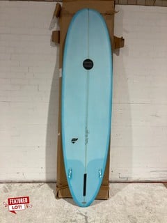 MALUKU GENIE 7FT FIBREGLASS SURFBOARD BABY BLUE RRP £695