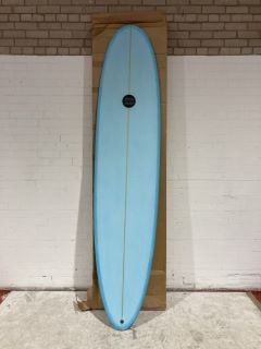 MALUKU GENIE 7FT FIBREGLASS SURFBOARD BABY BLUE RRP £695