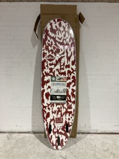 SOFT TECH 6FT THE BOMBER SURFBOARD RED AND WHITE RRP £395