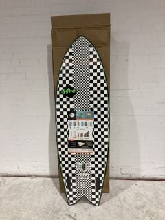 SOFT TECH 6FT BLACK AND WHITE CHESSBOARD EFFECT SURFBOARD RRP £409