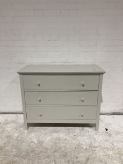 JOHN LEWIS WILTON WHITE CHEST OF 3 DRAWERS RRP £259