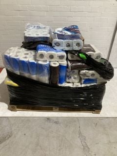 PALLET OF TOILET ROLL TO INCLUDE KLEENALL ROLLS